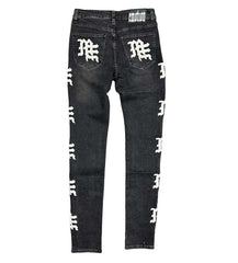 Mixed Emotions Monogram Denim Black Wash