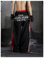 NOMANIAI Street-style lightweight quick-dry casual pants with a double-waistband design.