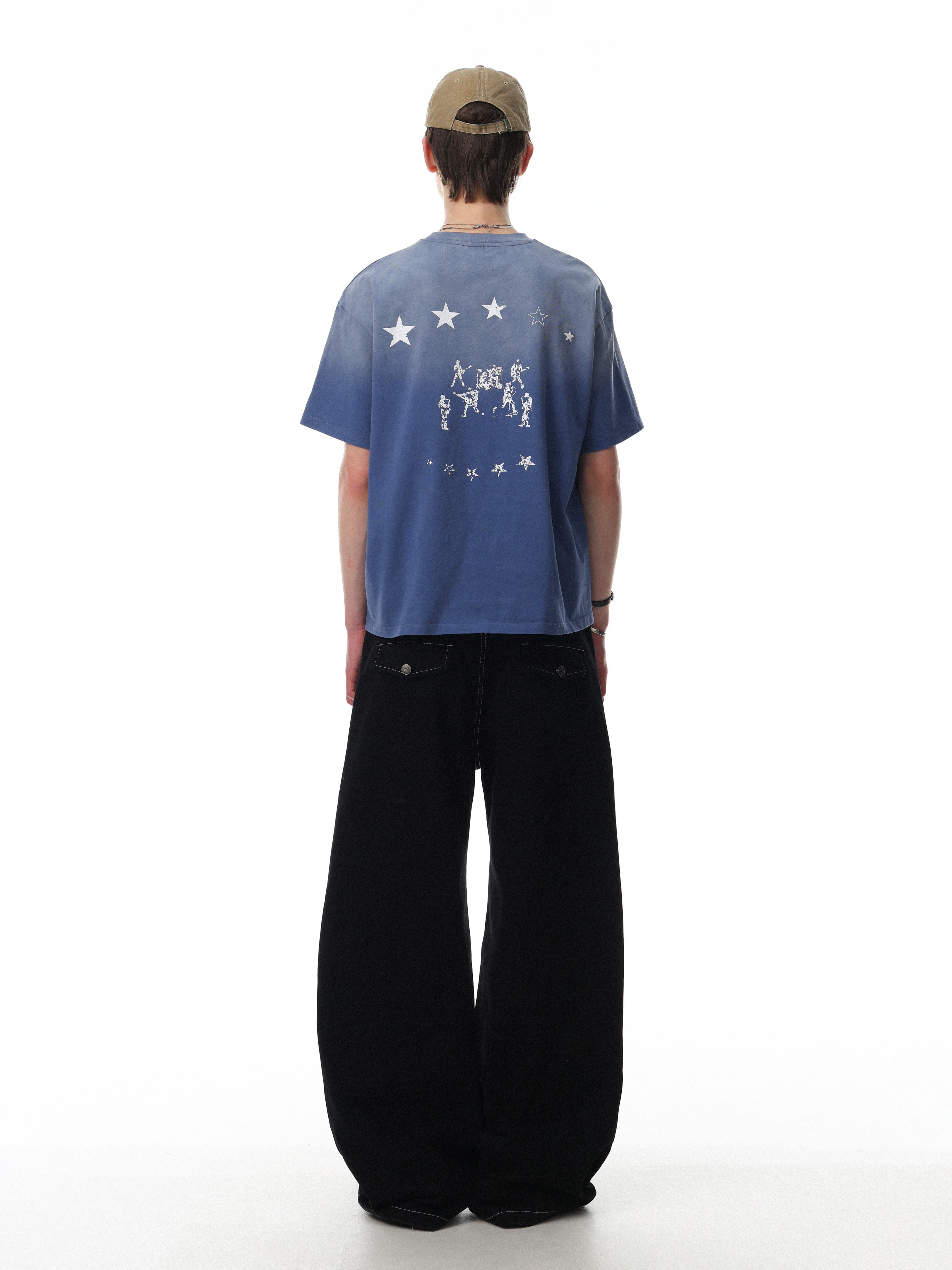 Omirad “Star Fade Back Graphic Tee”