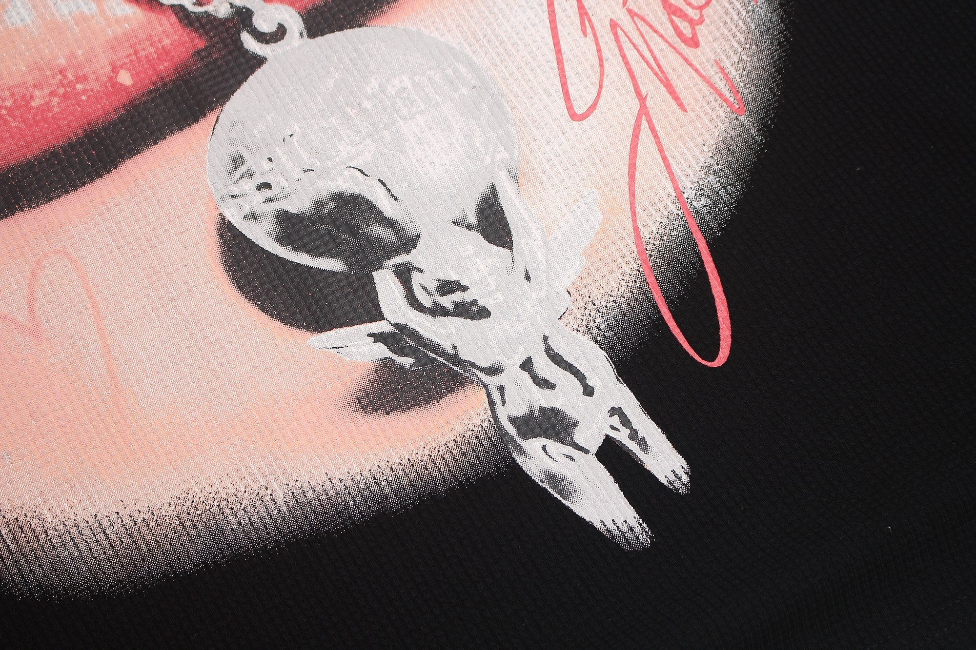 Omirad Rhinestone Lip Graphic Tee