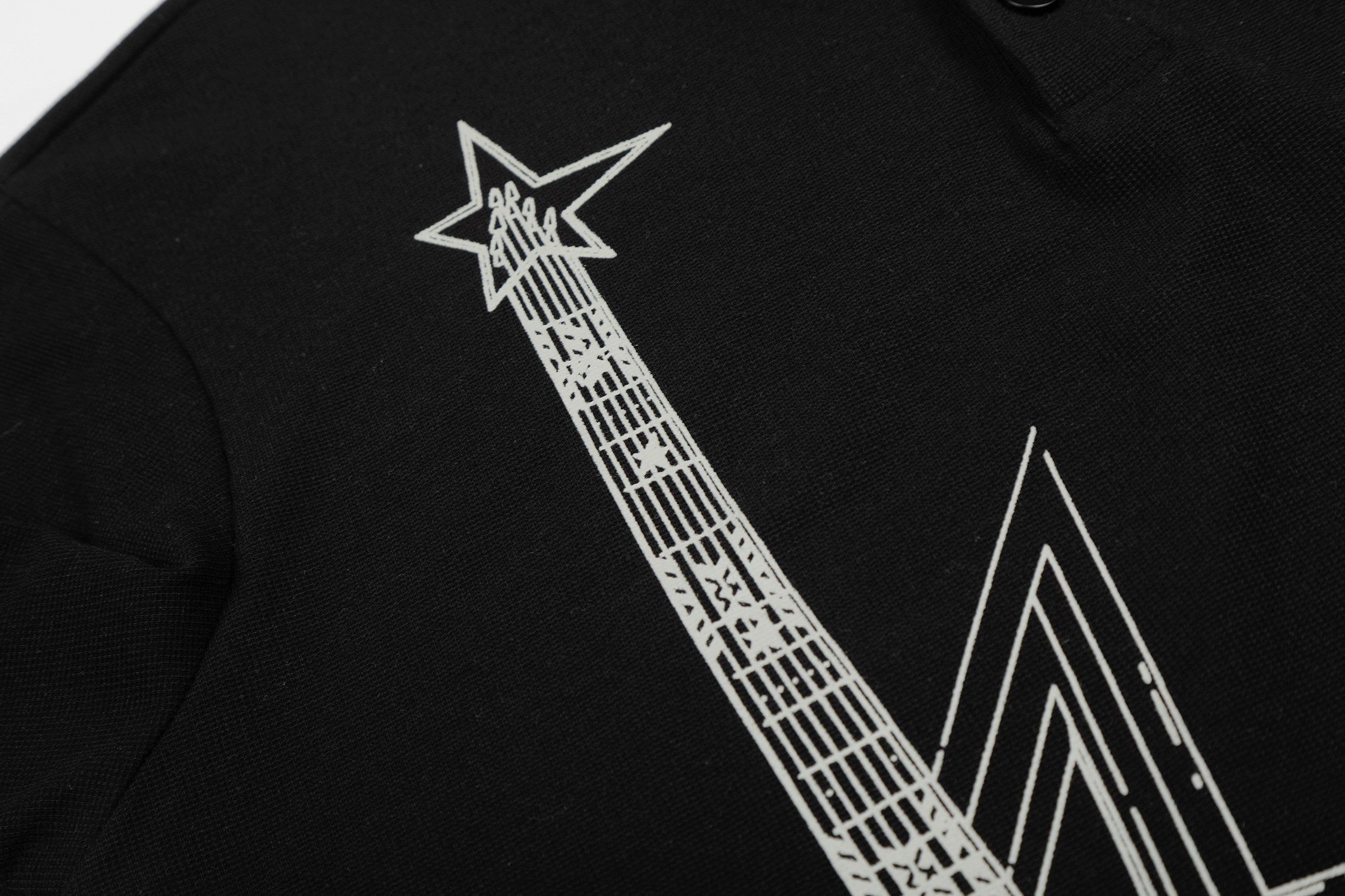 Omirad “Leopard Collar Graphic Polo Tee”