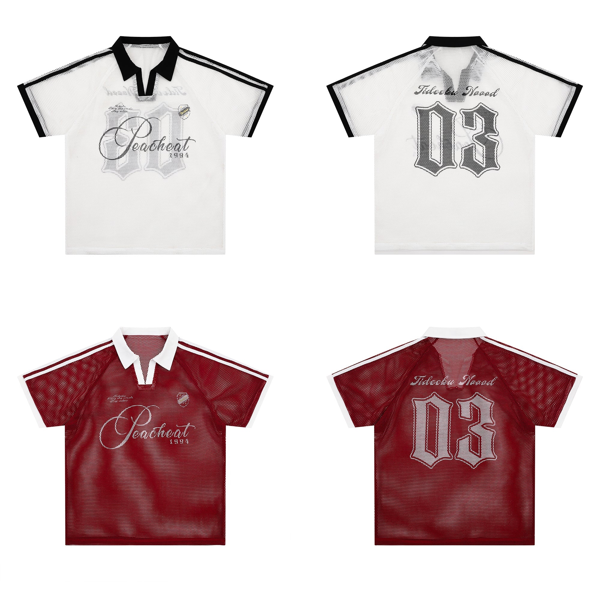Omirad Vintage Mesh Collar Tee