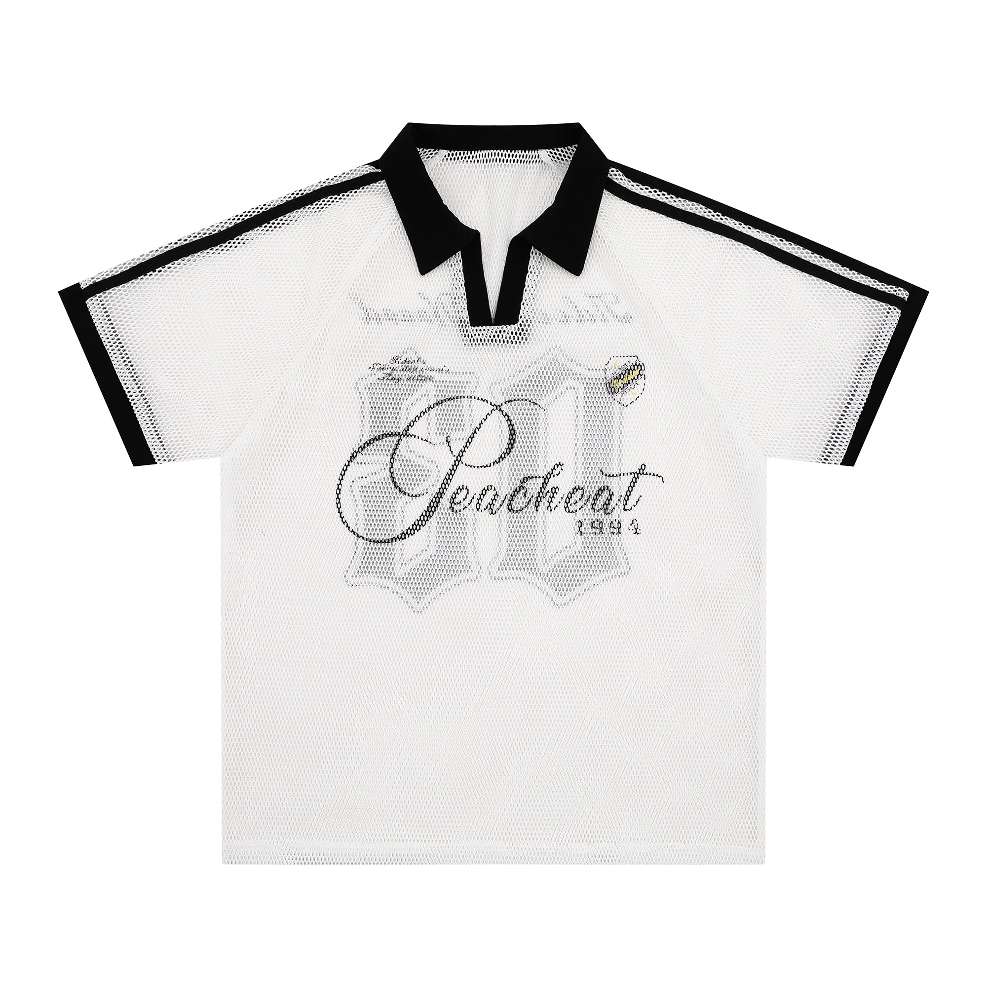 Omirad Vintage Mesh Collar Tee
