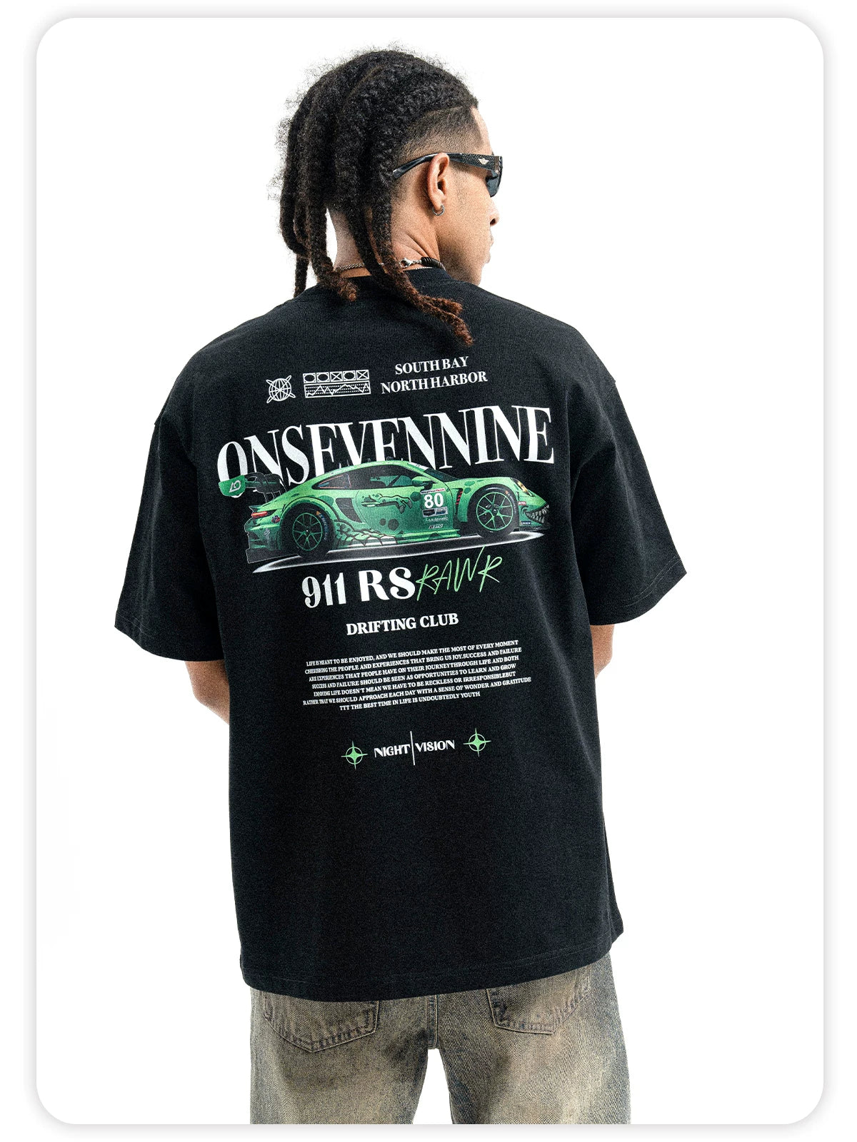 ONSEVENINE High-street style heavyweight pure cotton oversized fit.