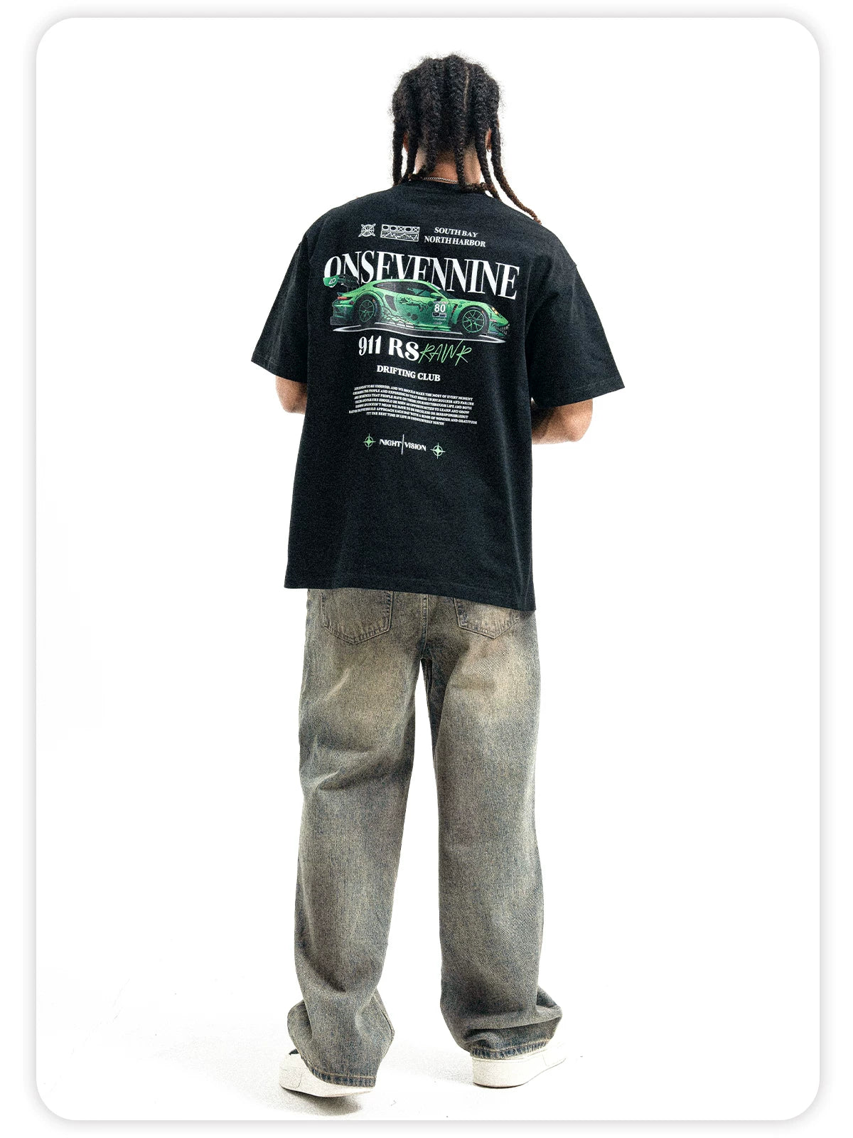 ONSEVENINE High-street style heavyweight pure cotton oversized fit.