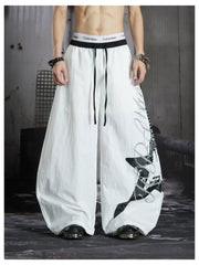 NOMANIAI Punk Y2K Loose Wide-Leg Casual Trousers.