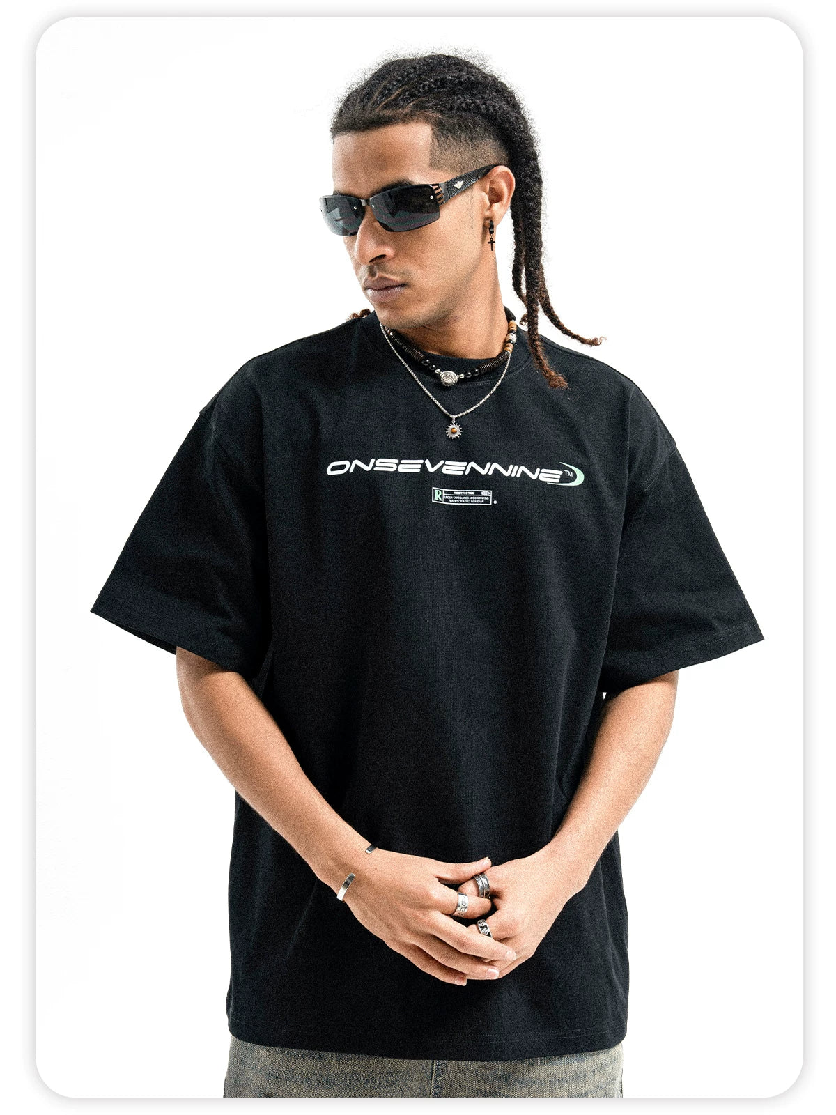 ONSEVENINE High-street style heavyweight pure cotton oversized fit.
