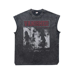ONSEVENINE Sleeveless Loose-Fit Vintage-Style Washed Cotton Summer Tank Top.