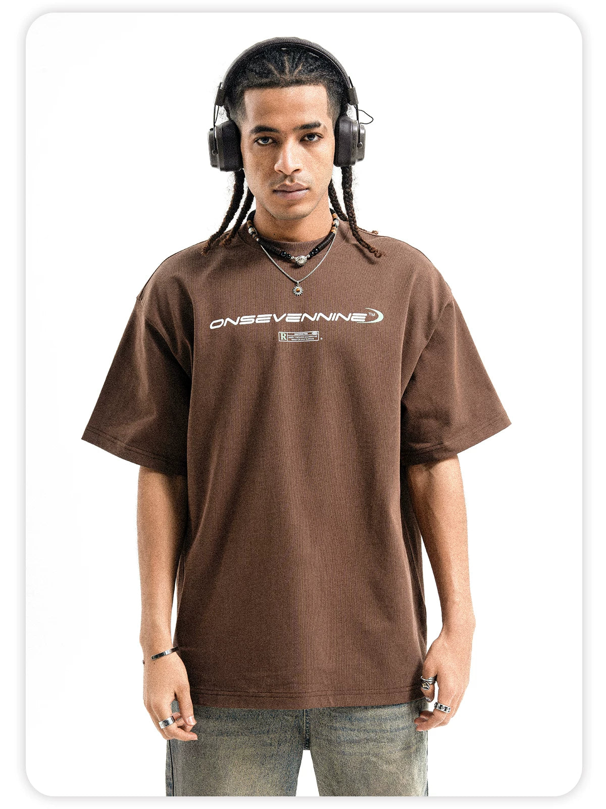 ONSEVENINE High-street style heavyweight pure cotton oversized fit.