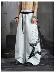 NOMANIAI Punk Y2K Loose Wide-Leg Casual Trousers.