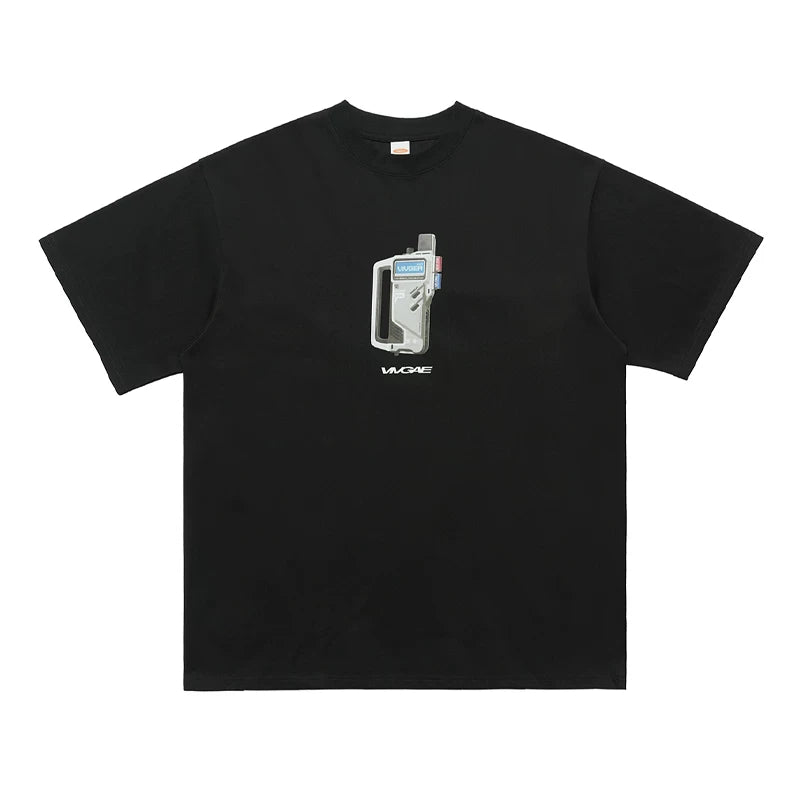 ONS EVENT Heavy Cotton Small Collar 260g Original Trendy Brand Short sleeved T-shirt for Men and Women Summer Loose Couple Wear