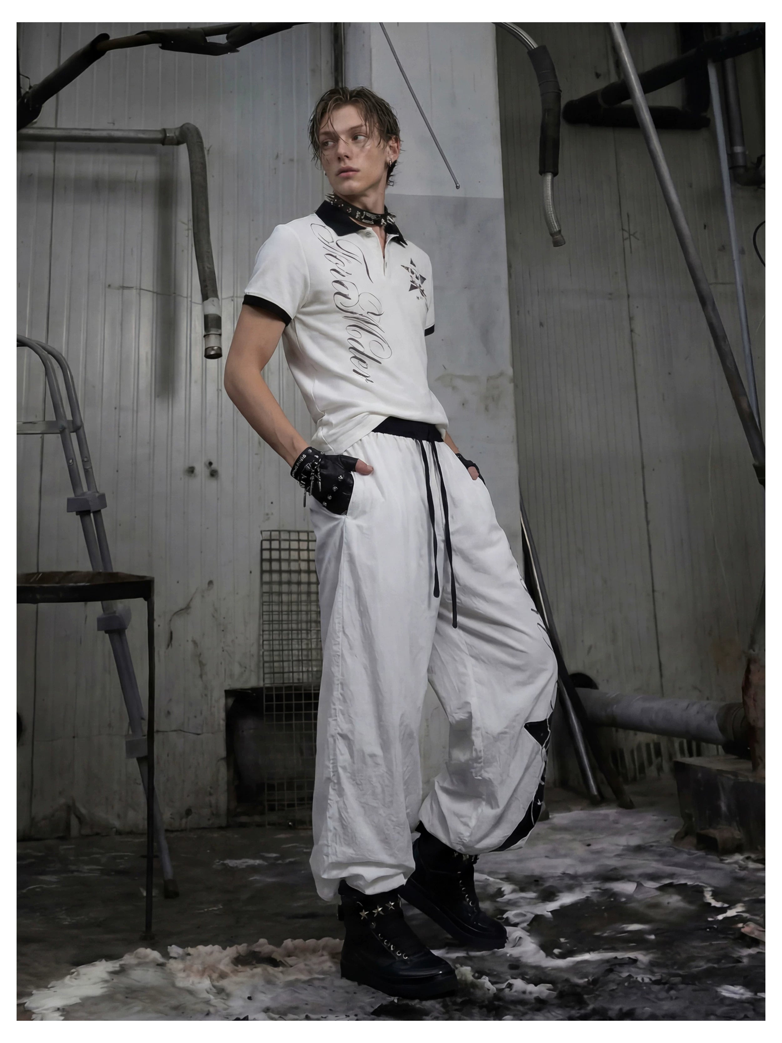 NOMANIAI Punk Y2K Loose Wide-Leg Casual Trousers.