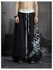NOMANIAI Punk Y2K Loose Wide-Leg Casual Trousers.