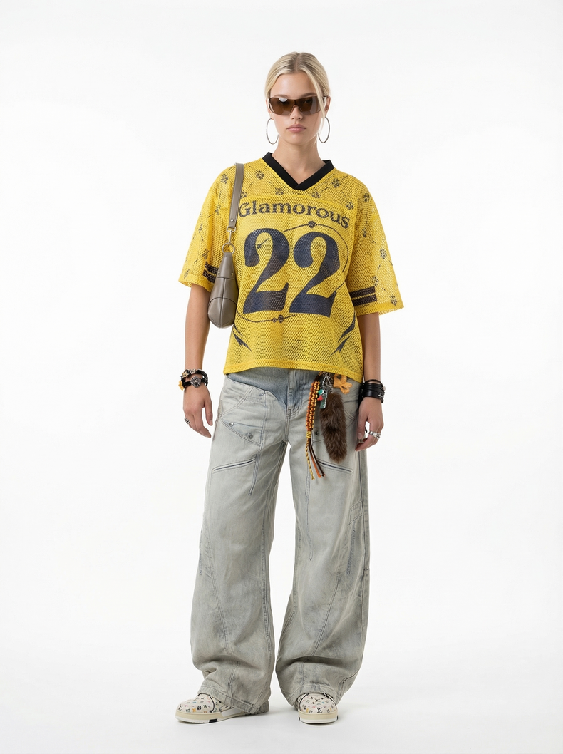 Omirad “Glamorous 22” Mesh Jersey T-Shirt