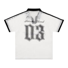 Omirad Vintage Mesh Collar Tee