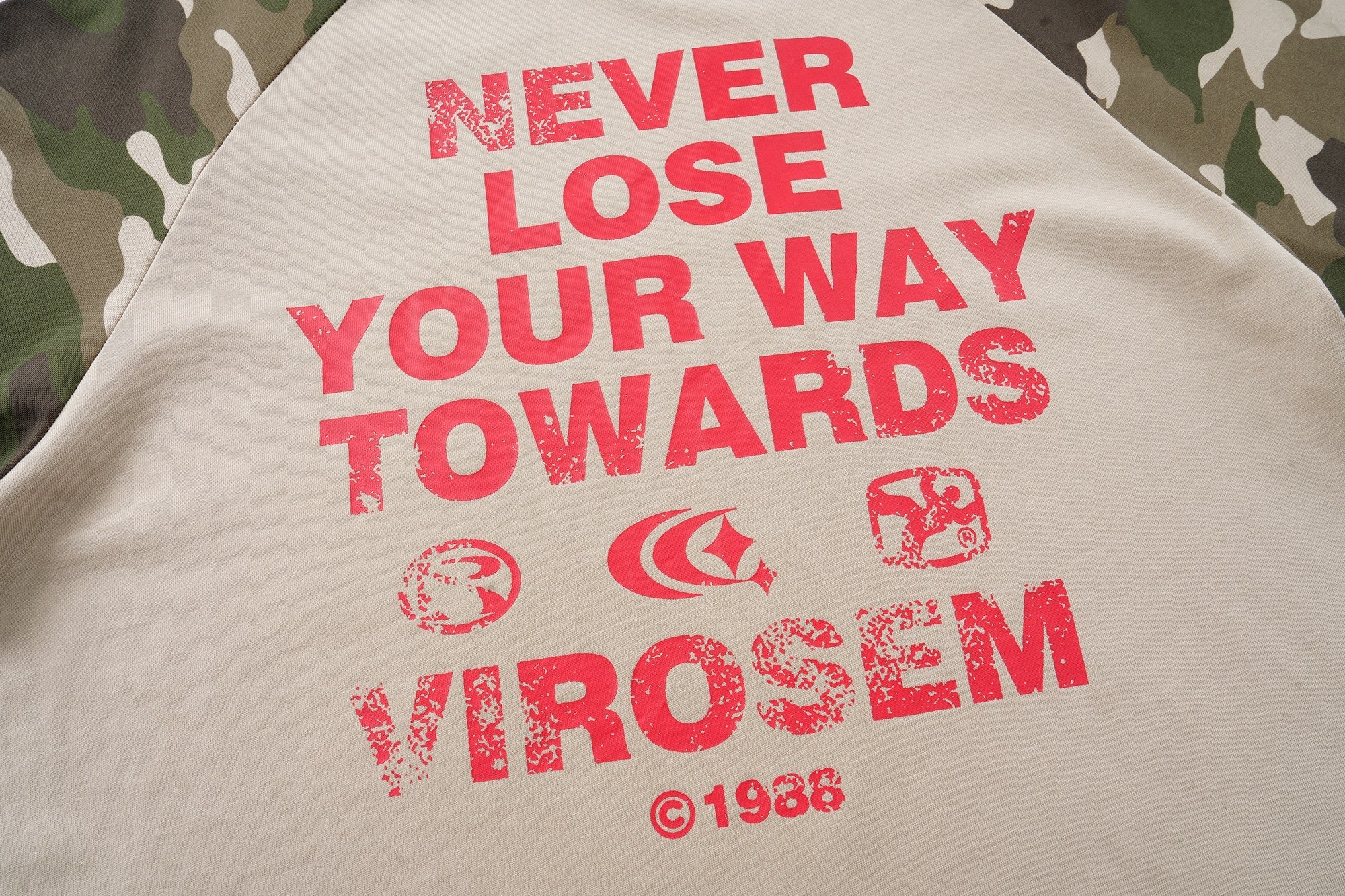 Omirad “Never Lose Your Way” Camo Raglan T-Shirt