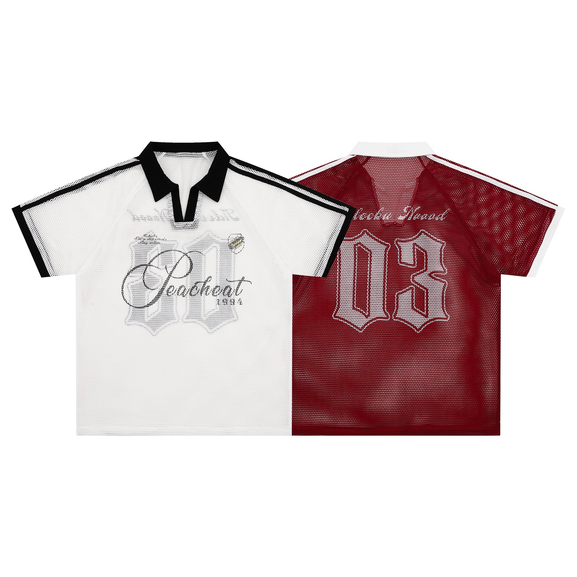 Omirad Vintage Mesh Collar Tee