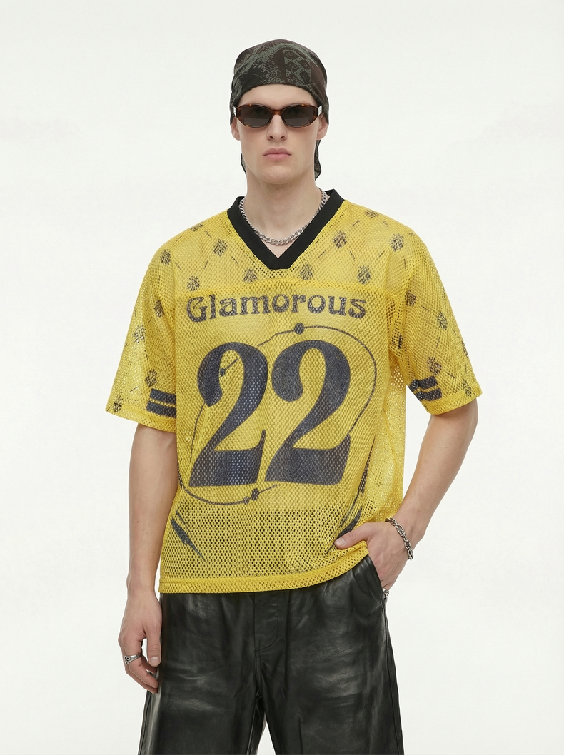 Omirad “Glamorous 22” Mesh Jersey T-Shirt
